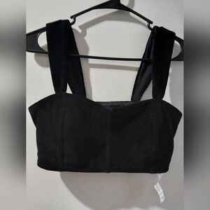 ALO Yoga Elegant Black Crop Top